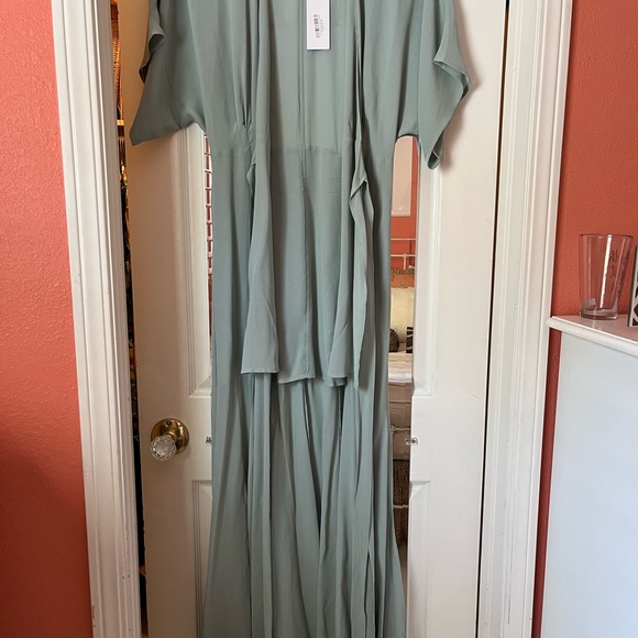 Brand new Reformation Winslow dress in Celadon Green Wrap Maxi (NWT) - Picture 8 of 9